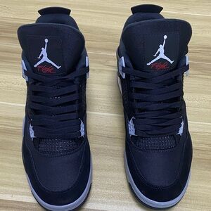 Jordan 4 Retro Black Canvas Men’s Shoes